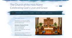 Desktop Screenshot of churchoftheholyname.com