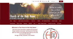 Desktop Screenshot of churchoftheholyname.org
