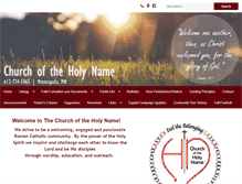 Tablet Screenshot of churchoftheholyname.org